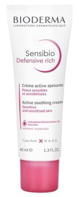Крем для обличчя Bioderma Sensibio Defensive Rich насичений захисний активний заспокійливий, 40 мл
