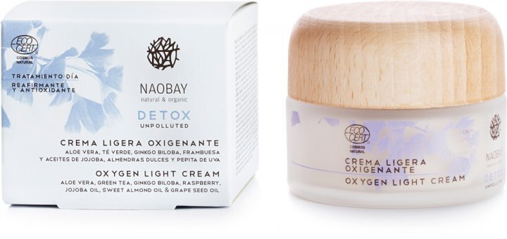 Крем для обличчя Naobay Detox Light легкий кисневий, 50 мл
