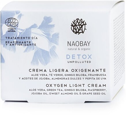Крем для обличчя Naobay Detox Light легкий кисневий, 50 мл