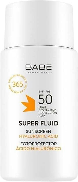 Сонцезахисний супер флюїд Babe Laboratorios SPF50 для всіх типів шкіри, 50 мл
