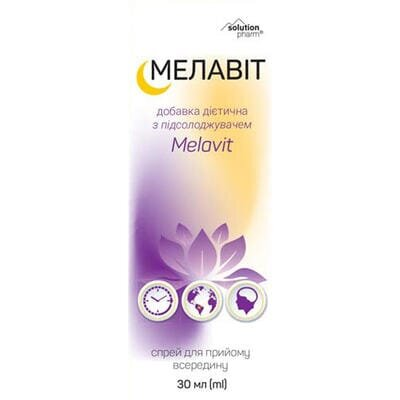 Мелавіт Solution Pharm спрей оральний по 30 мл у флак.