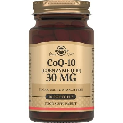 Коензим Q10 Solgar CoQ-10 (coenzyme Q-10) 30 мг м'які капсули №30