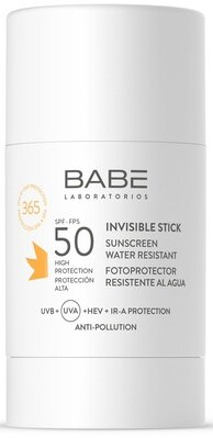 Сонцезахисний стік для обличчя і тіла Babe Laboratorios SPF50 невидимий прозорий, 30 г