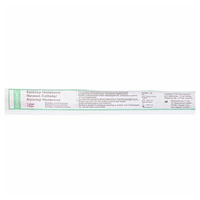 Катетер урологічний Medicare Nelaton Catheter типу Нелатон чоловічий, 18 Fr, червоний, 1 штука