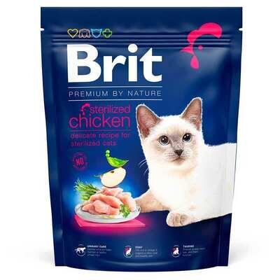 Корм сухий Brit Premium by Nature Cat Sterilised для стерилізованих котів з куркою, 800 г