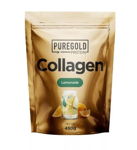 Колаген Pure Gold Collagen Lemonade з гіалуроновою кислотою, вітаміном С та цинком, зі смаком лимонаду, 450 г