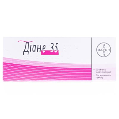 Діане-35 таблетки, в/о №21