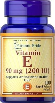 Вітамін Е Puritan's Pride Vitamin E 200 МО, 100 капсул