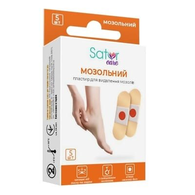Пластир мозольний Sator Care 2 см x 6 см, 5 штук