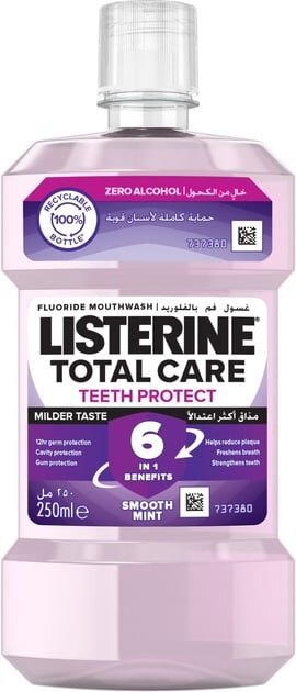 Ополіскувач для порожнини рота Listerine Total Care Teeth Priotection Захист зубів, 250 мл