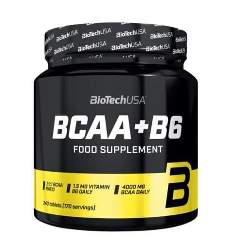 Амінокислоти Biotech BCAA + B6, 340 таблеток
