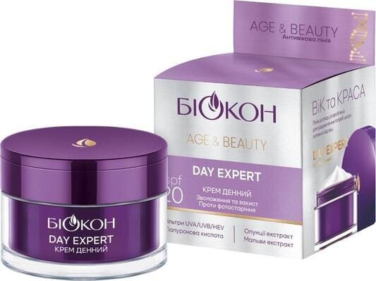 Крем для обличчя Біокон Age & Beauty Day Expert SPF 20 денний, 50 мл