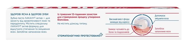 Зубна паста Lacalut Aktiv, 50 мл