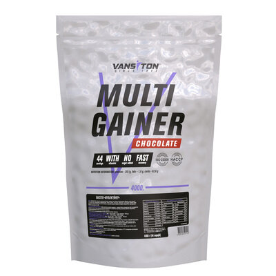 Гейнер Vansiton Multigainer, шоколад, 4 кг
