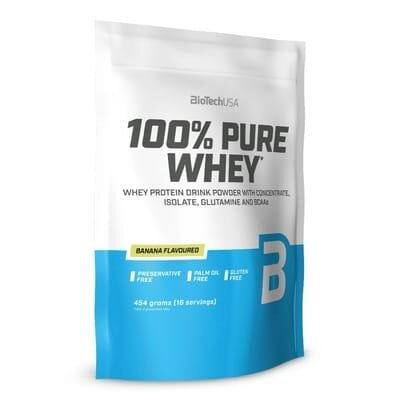 Протеїн Biotech 100% Pure Whey banana, 454 г