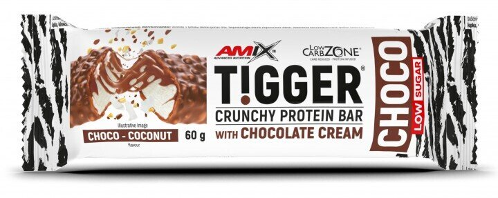 Батончик Amix Nutrition Tigger Crunchy Protein Bar Choco шоколад-кокос, 60 г