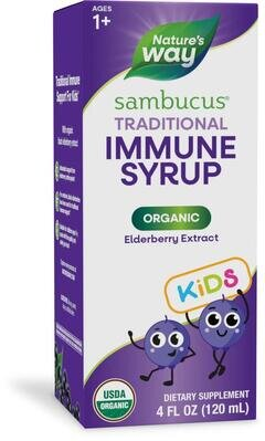 Сироп чорна бузина для дітей Nature's Way Organic Sambucus Immune Syrup For Kids, 120 мл