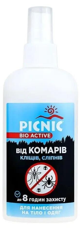 Спрей Picnic Bio Active від комарів, кліщів, сліпнів, 100 мл