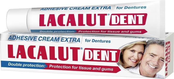 Крем Lacalut Dent для фіксації зубних протезів, 40 мл