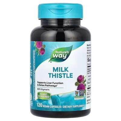 Розторопша плямиста Nature's Way Milk Thistle, 120 веганських капсул