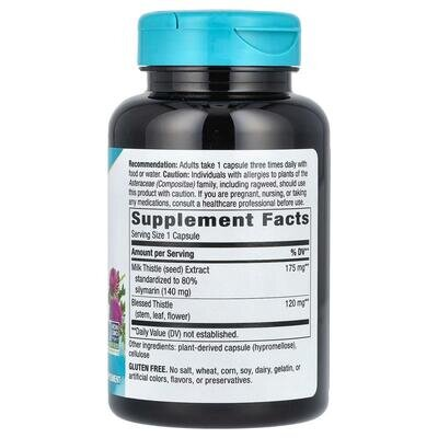Розторопша плямиста Nature's Way Milk Thistle, 120 веганських капсул