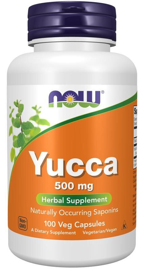 Юкка NOW Yucca 500 мг вег. капсули №100