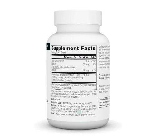 Колострум (молозиво) Source Naturals Colostrum 650 мг, 30 таблеток