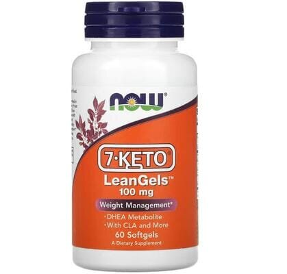 7-Кето ДГЕА NOW 7-KETO LeanGels 100 мг, 60 м'яких капсул