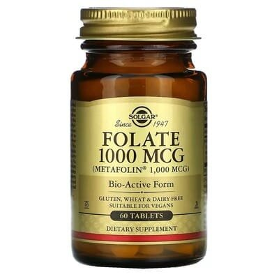 Фолат Solgar Folate 1000 мкг (Metafolin 1000 мкг) таблетки №60