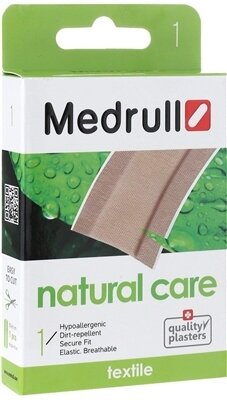Пластир медичний Medrull Natural Care textile на тканинній основі, 6 х 50 см, 1 штука