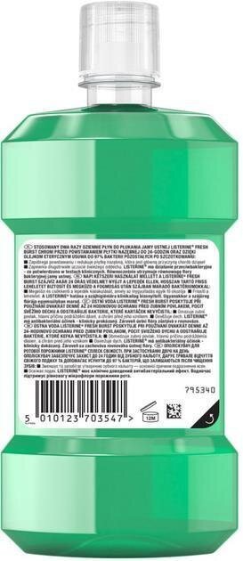 Ополіскувач для порожнини рота Listerine Fresh Burst Сплеск свіжості, 500 мл