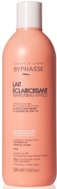 Молочко для тіла Byphasse Whitening Effect освітлення з екстрактом вівса, 500 мл