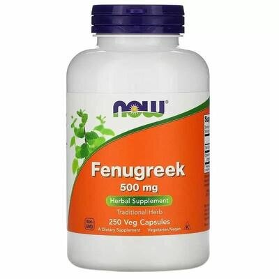 Пажитник NOW Fenugreek 500 мг вег. капсули №250