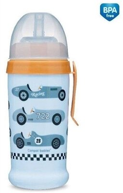 Поїльник-непроливайка Canpol babies Racing Машини, світло-синій, 56/516_blul, 350 мл