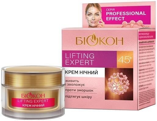 Крем для обличчя Біокон Professional Effect 45+ Lifting Expert нічний, 50 мл
