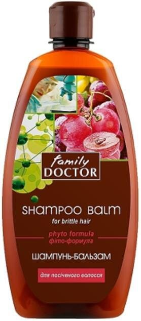 Шампунь-бальзам Family Doctor Фіто-формула для посіченого волосся, 500 мл