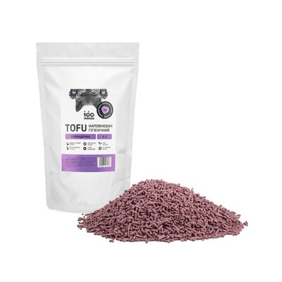 Наповнювач гігієнічний 100 Лапок TOFU з ароматом Лаванда, 4 л