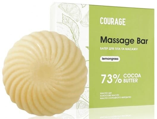 Баттер для тіла Courage Massage Bar лемонграс, 60 г
