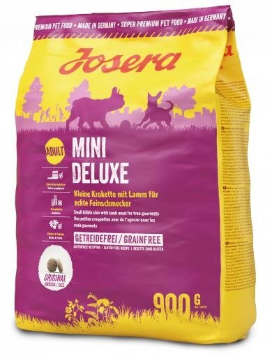 Корм сухий для собак невеликих порід Josera Mini Deluxe з м'ясом ягняти, 900 г