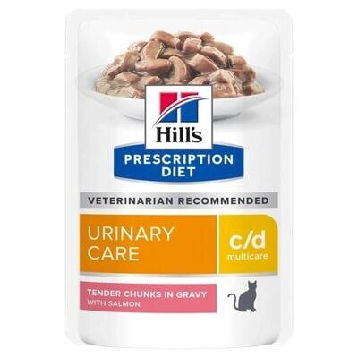 Корм вологий для котів Hill's Prescription Diet c/d Multicare Urinary Care з лососем, 85 г