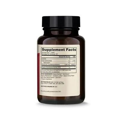 Вітамін В12 Dr. Mercola Vitamin B12 1000 мкг, 30 жувальних таблеток