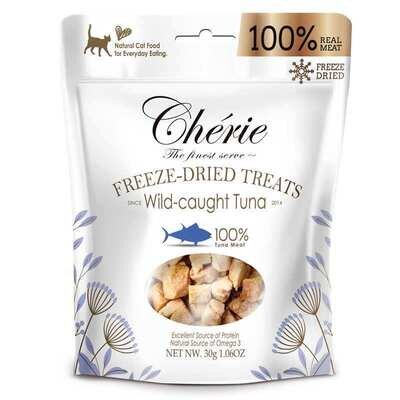 Ласощі Cherie Freeze Dired Treats for Cat кубики з тунця дикого вилову для котів, 30 г