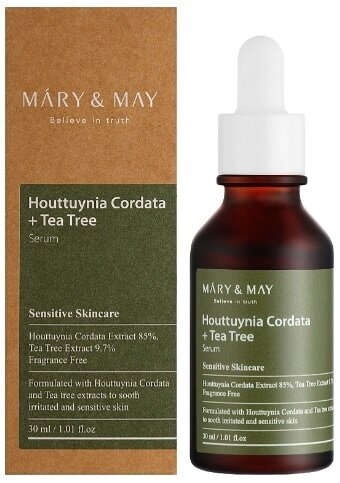 Сироватка для обличчя Mary&May з хауттюйнією та чайним деревом, 30 мл