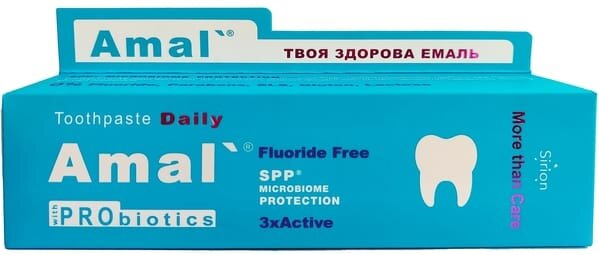 Зубна паста Amal` Daily з пробіотиками щоденний догляд, 75 мл