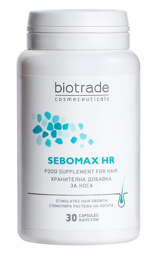 Вітамінно-мінеральний комплекс Biotrade Sebomax HR проти випадіння волосся капсули №30