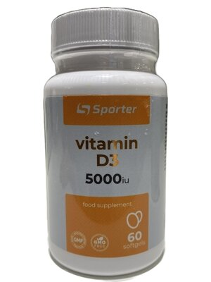 Вітамін D3 Sporter 5000 ME капсули №60