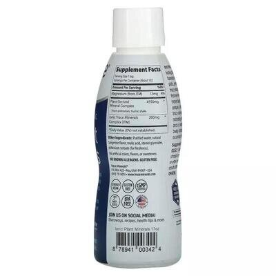 Мінеральний рослинний комплекс Trace Minerals Ionic Plant Minerals зі смаком мандарину, 503 мл
