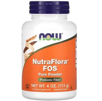 НутраФлора ФОС NOW NutraFlora FOS порошок, 113 г