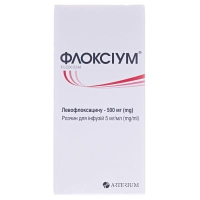 Флоксіум розчин д/інф. 5 мг/мл по 100 мл у пляш.