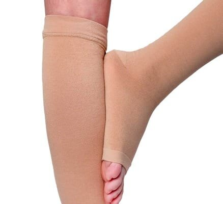 Гольфи компресійні Venotonia Cotton AD клас компресії 2, відкритий носок, нормальні, колір бежевий, розмір V